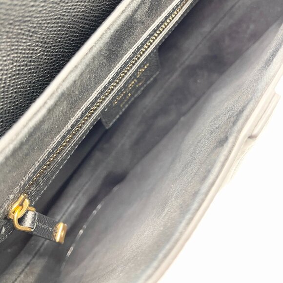 Dior Black Grained GHW Medium Saddle Bag w/ Strap - Picture 10 of 10